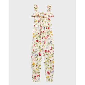 Ralph Lauren Big Girl Floral & Strawberry Print Jumpsuit Multi Size 6X
